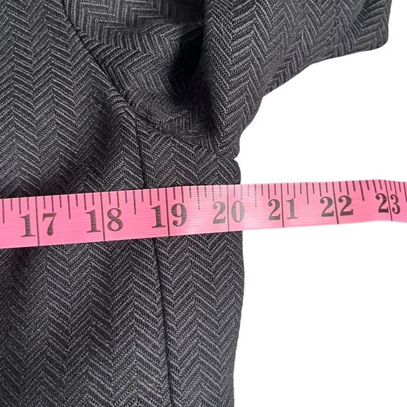 Vintage Harve Benard Wool Blend Coat Blazer Gray Button Front Large Size 12 - Picture 6 of 10